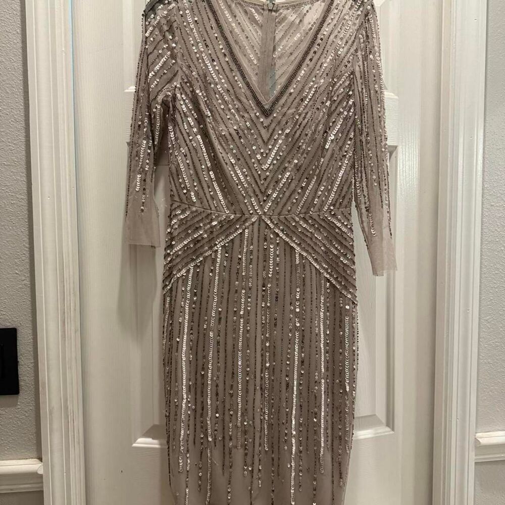 Adrianna-papell Women's Grey Dress